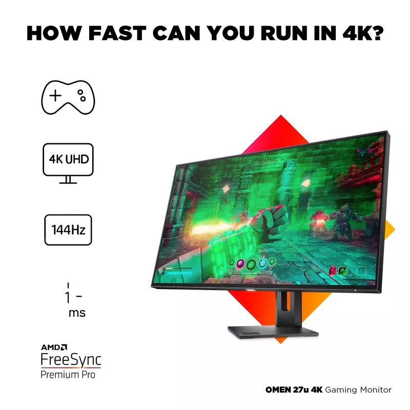 Monitor HP OMEN 27u 27 cali 4K Ultra HD LCD 3840 x 2160