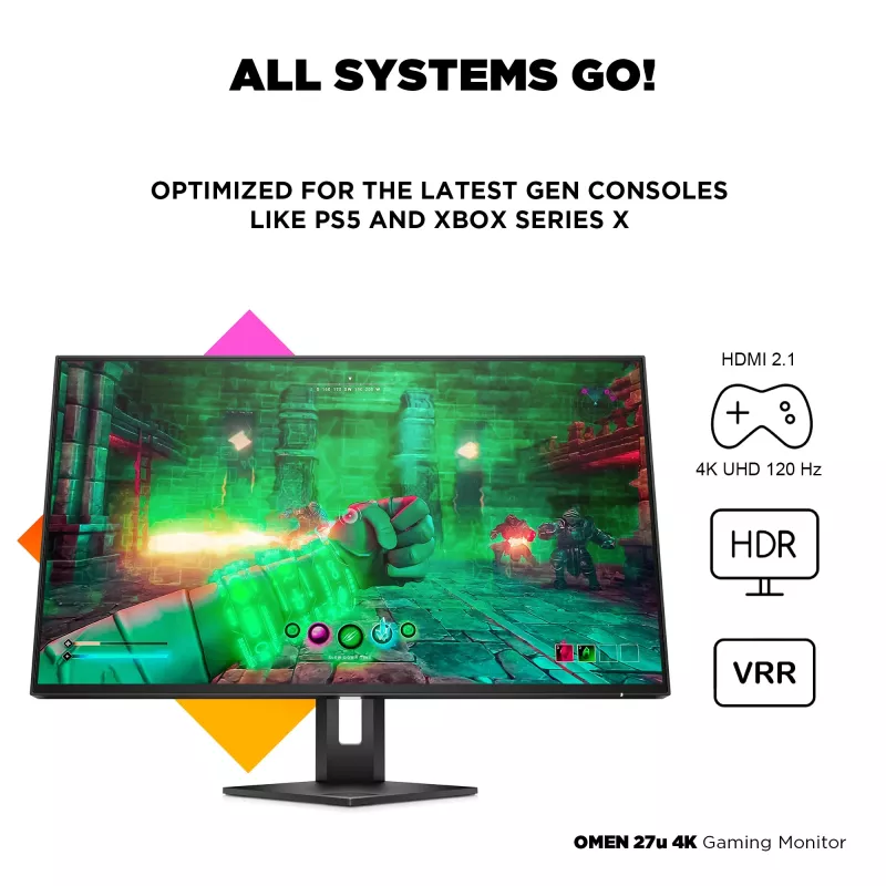 Monitor HP OMEN 27u 27 cali 4K Ultra HD LCD 3840 x 2160