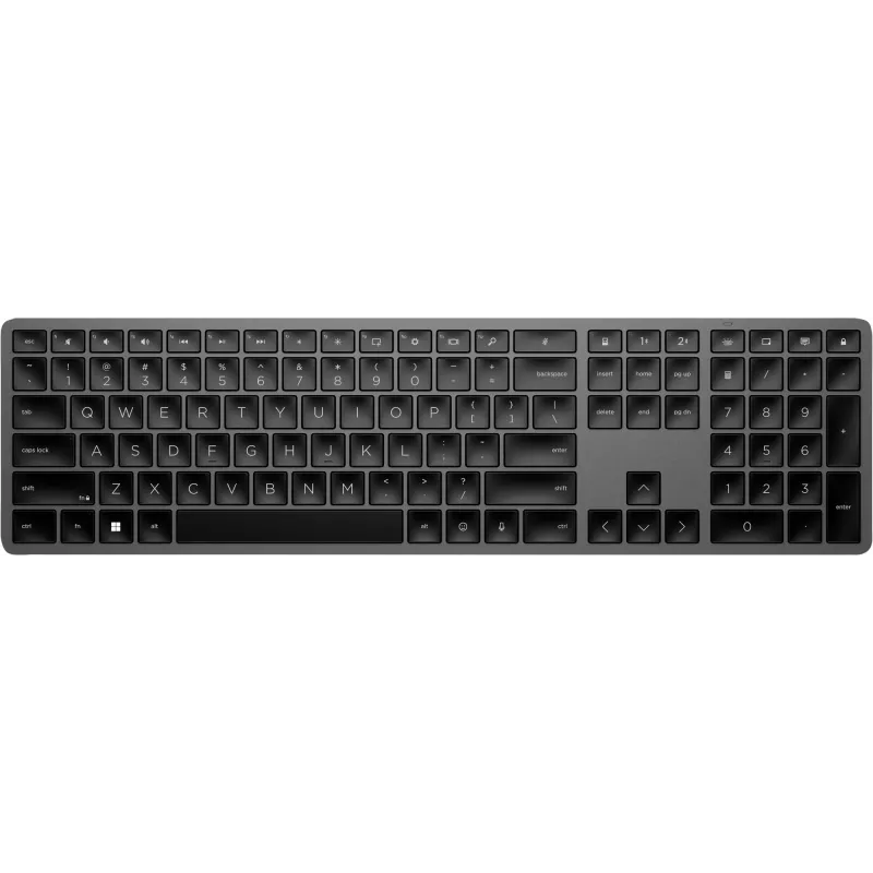 HP 975 Dwuzakresowa klawiatura bezprzewodowa Pełnowymiarowa RF Wireless Bluetooth Czarna