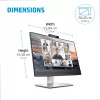 Monitor konferencyjny HP E24m G4 FHD USB-C, 60,5 cm (23,8 cala), 1920 x 1080 pikseli, Full HD, LCD, 5 ms, czarny, srebrny