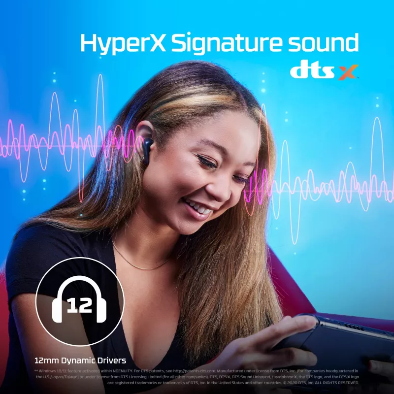HyperX Cloud MIX Buds Bezprzewodowe Słuchawki (Czarny)