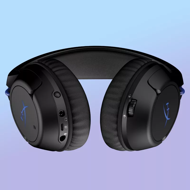 HyperX Cloud Flight - Bezprzewodowy zestaw słuchawkowy do gier (Czarno-Niebieski) - PS5-PS4