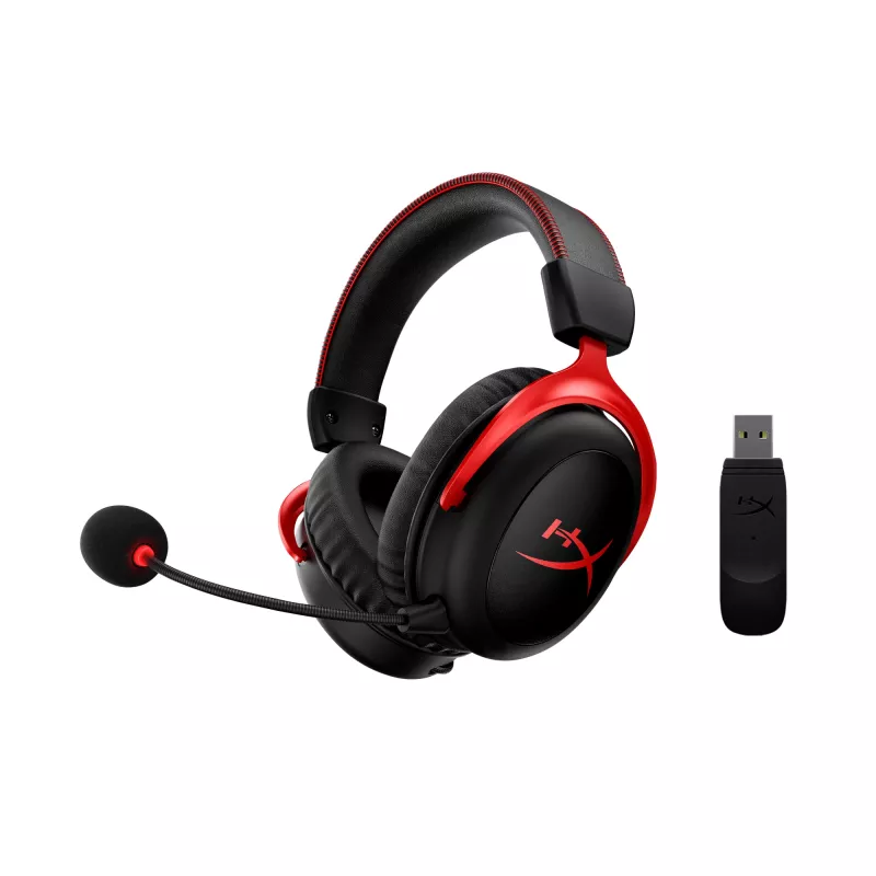 HyperX Cloud II Wireless - słuchawki gamingowe (czarno-czerwone)