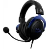 HyperX Cloud — Zestaw słuchawkowy gamingowy — PS5-PS4 (czarno-niebieski)