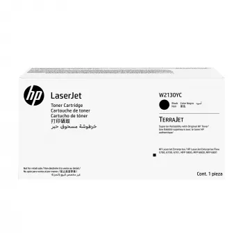 HP W2130YC czarna kontraktowa oryginalna kaseta z tonerem LaserJet, czarna, 1 szt.