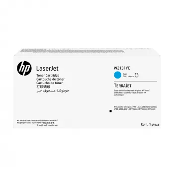 HP W2131YC cyjan kontraktowa oryginalna kaseta z tonerem LaserJet, cyjan, 1 szt.