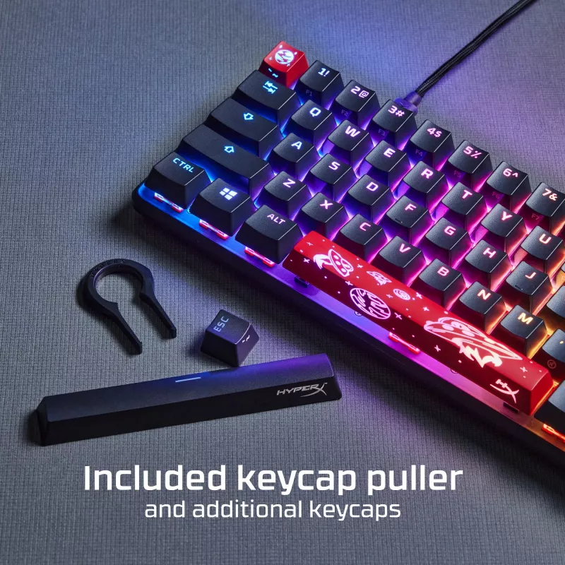 HyperX Alloy Origins 65 - mechaniczna klawiatura gamingowa - HX Aqua (układ US)