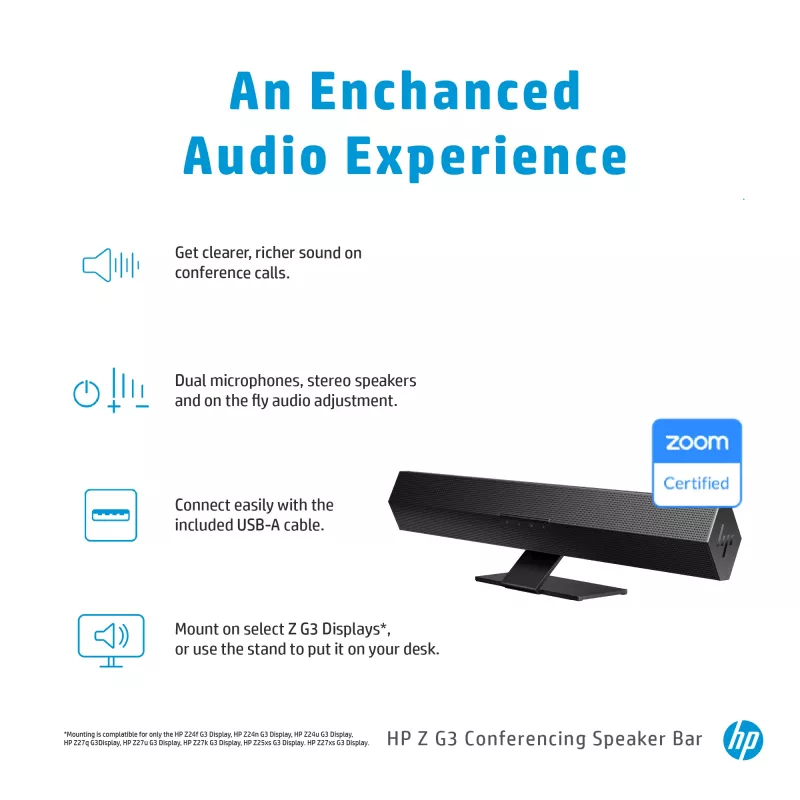 Głośnik konferencyjny HP Z G3 Conferencing Speaker Bar 647Y2AA