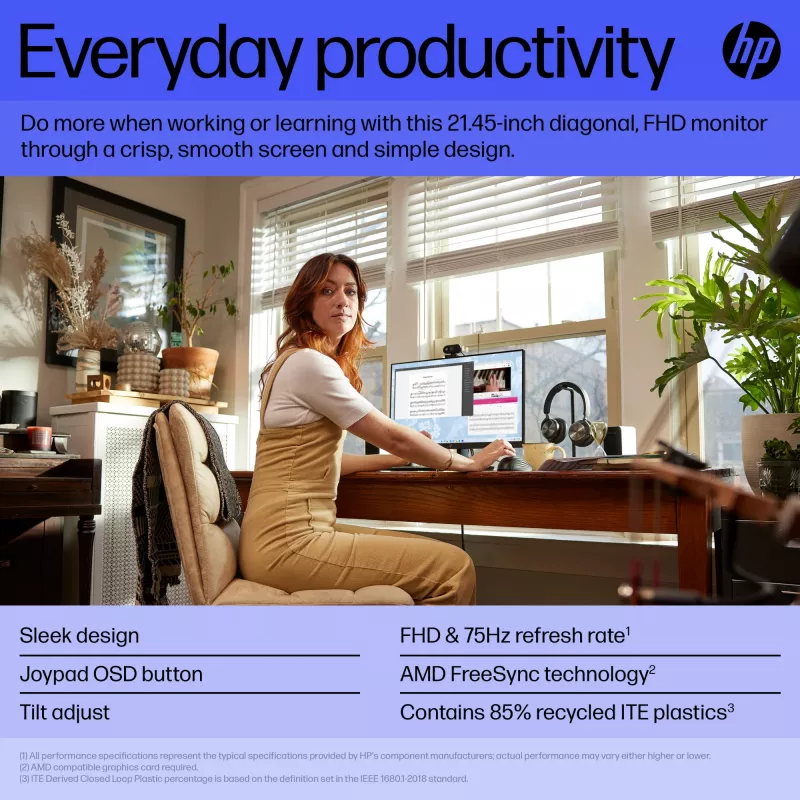 Monitor HP V22v G5 21,4 cala Full HD 1920 x 1080