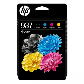 Wkład atramentowy HP 937 CMYK 4-Pack Czarny cyjan magenta żółty