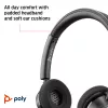 HP Poly Poly Czarnywire 3320 USB-A Headset, Wired, Office/Call center, 130 g, Headset, Czarny