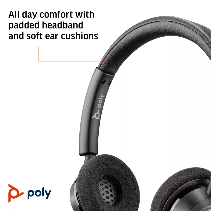 HP Poly Poly Czarnywire 3320 USB-A Headset, Wired, Office/Call center, 130 g, Headset, Czarny