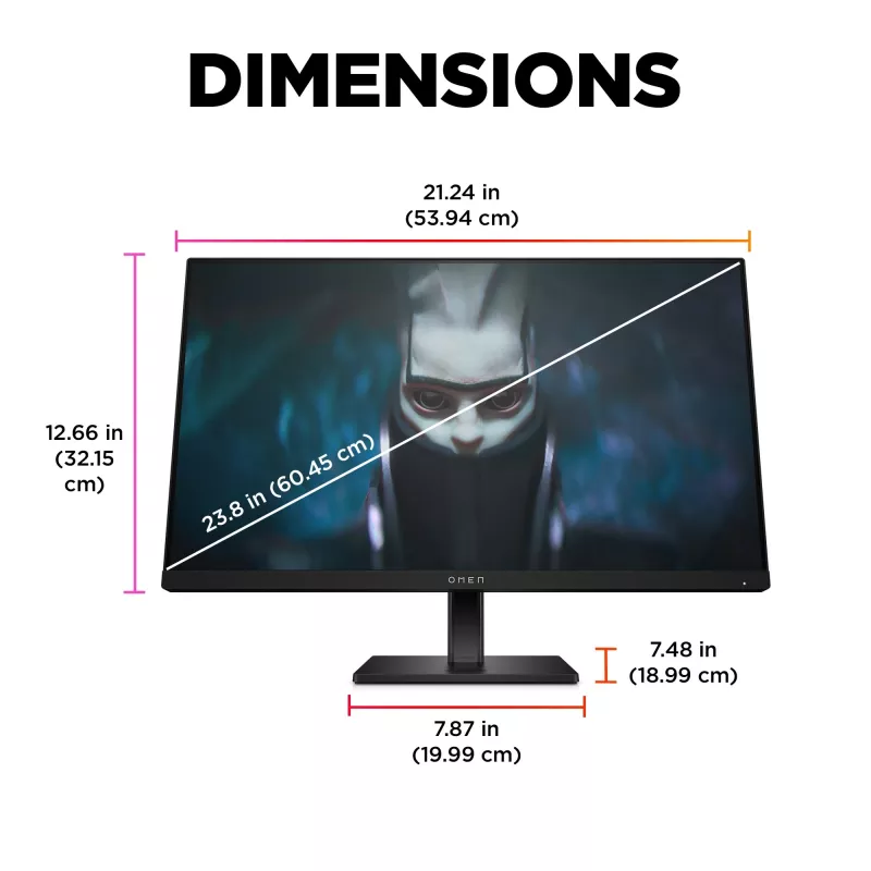 OMEN by HP 23.8 inch FHD 165Hz Gaming Monitor - OMEN 24