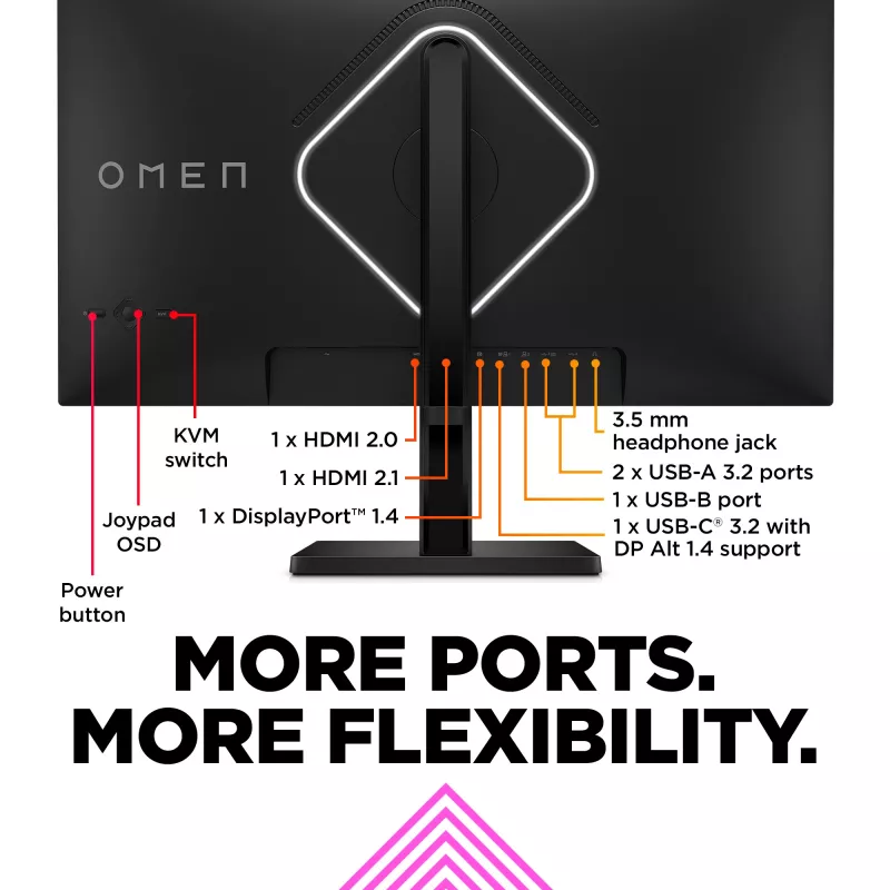 OMEN by HP 27-calowy monitor gamingowy UHD 144 Hz - OMEN 27k