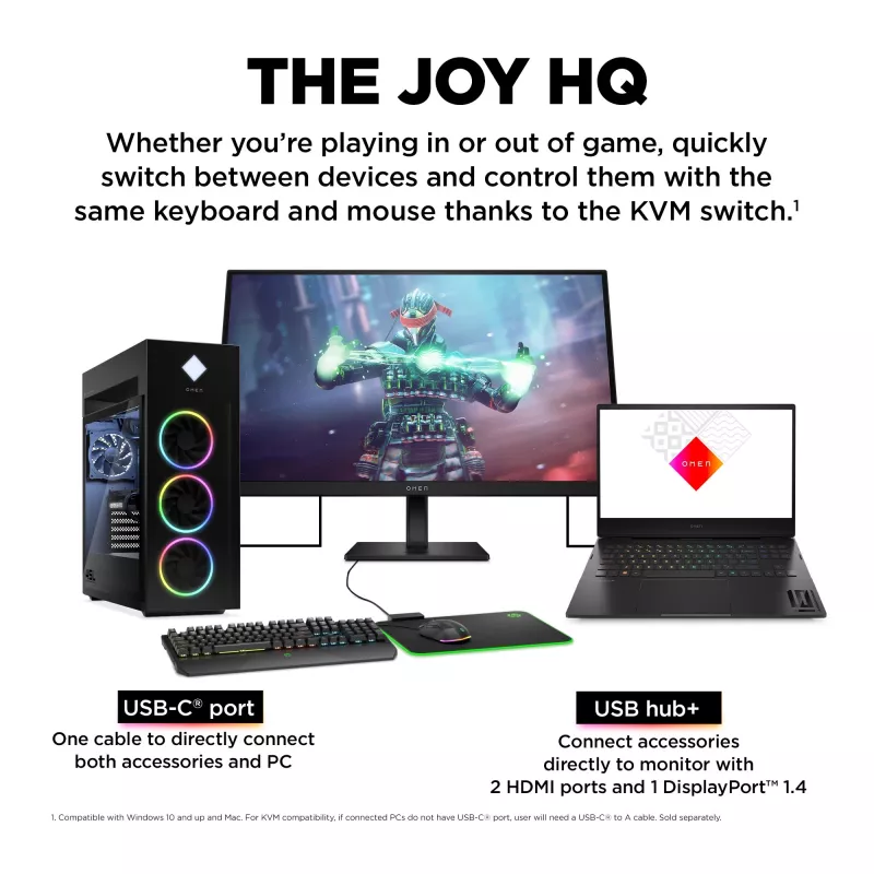 OMEN by HP 27-calowy monitor gamingowy UHD 144 Hz - OMEN 27k