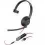 HP Poly Poly Czarnywire 5210 Monaural USB-A Headset