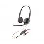 Zestaw słuchawkowy POLY Czarnywire 3225 Stereo USB-A przewodowy biurowy do call center
