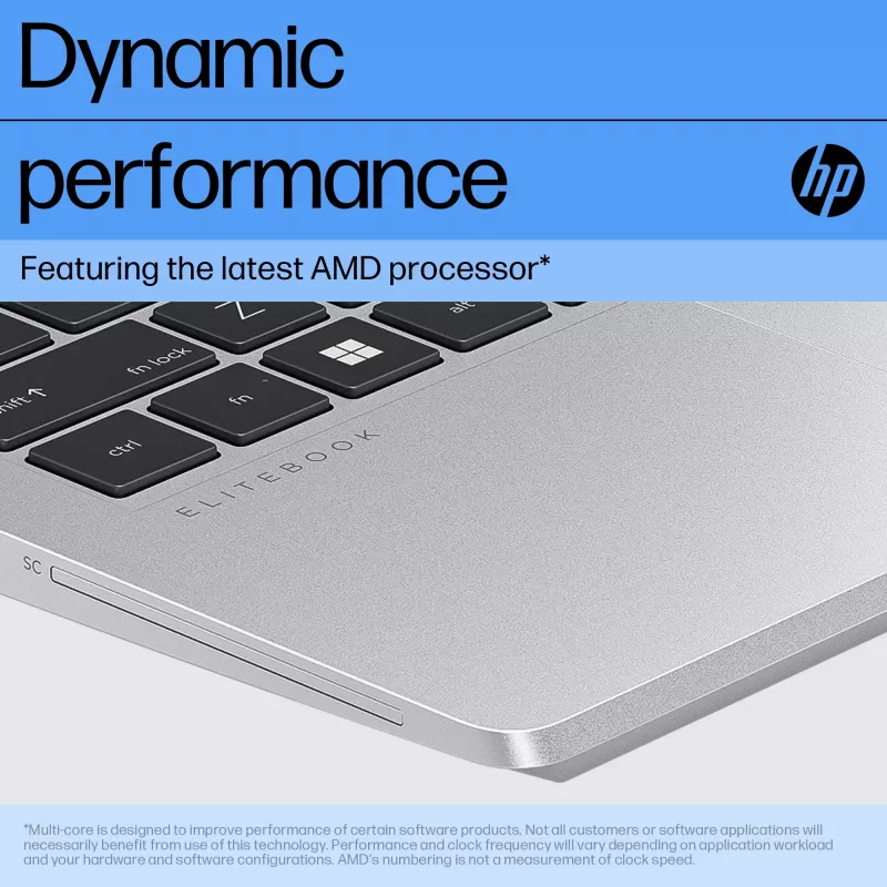 HP EliteBook 645 G10 AMD Ryzen™ 5 7530U Laptop 35.6 cm (14 inch) Full HD 8 GB DDR4-SDRAM 256 GB SSD Wi-Fi 6E (802.11ax) Windows 11 Pro srebrny