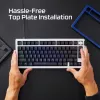 Mechaniczna klawiatura KINGSTON HyperX Alloy Rise 75 Top Plate Navy niebieski (model 85U15AA)