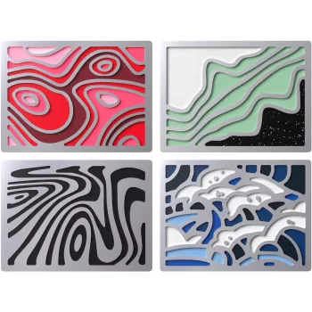 Magnetyczna odznaka Kingston HyperX Abstract Series 85U20AA — promocyjna metalowa odznaka z magnetycznym tyłem