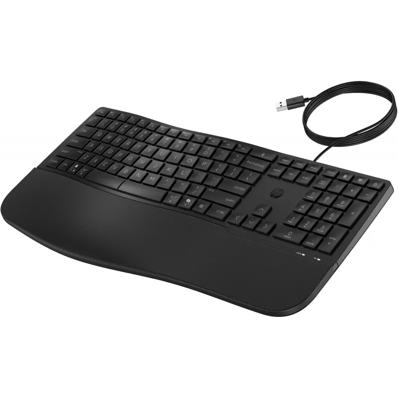 Przewodowa klawiatura pełnowymiarowa HP 485 Comfort z USB i 23 programowalnymi klawiszami