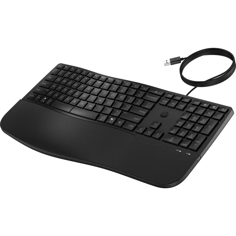 Przewodowa klawiatura pełnowymiarowa HP 485 Comfort z USB i 23 programowalnymi klawiszami