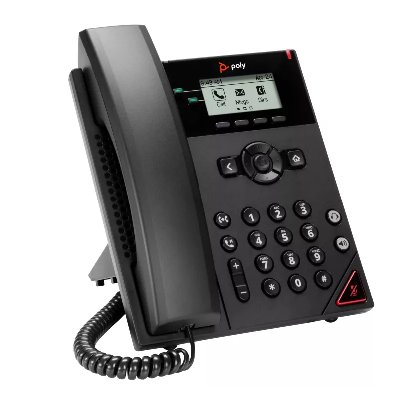HP Poly VVX 150 2-liniowy telefon IP z obsługą PoE, 300 g, Chiny, Meksyk, 357 kg