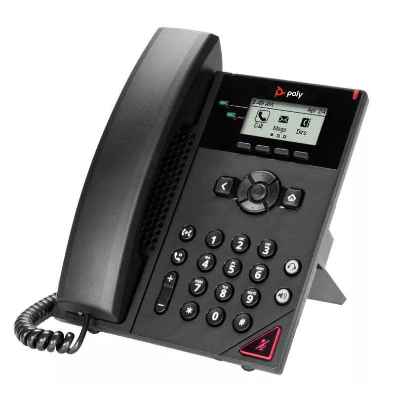 HP Poly VVX 150 2-liniowy telefon IP z obsługą PoE, 300 g, Chiny, Meksyk, 357 kg
