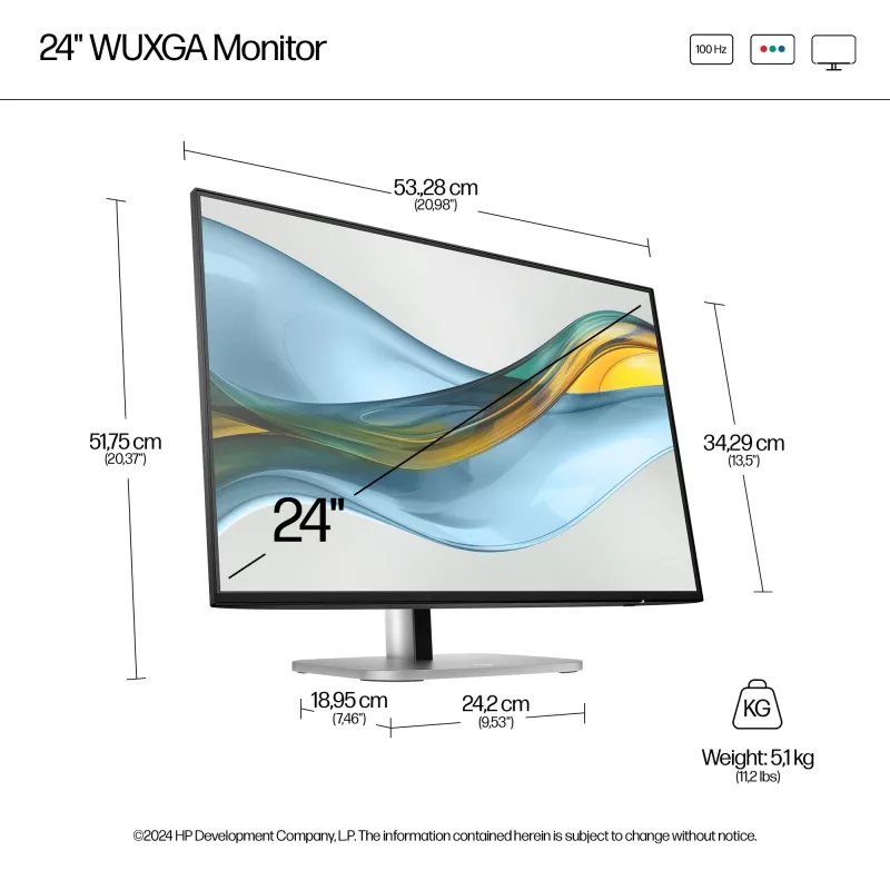 Monitor HP Series 5 Pro 24 cale WUXGA Wyświetlacz 1920 x 1200
