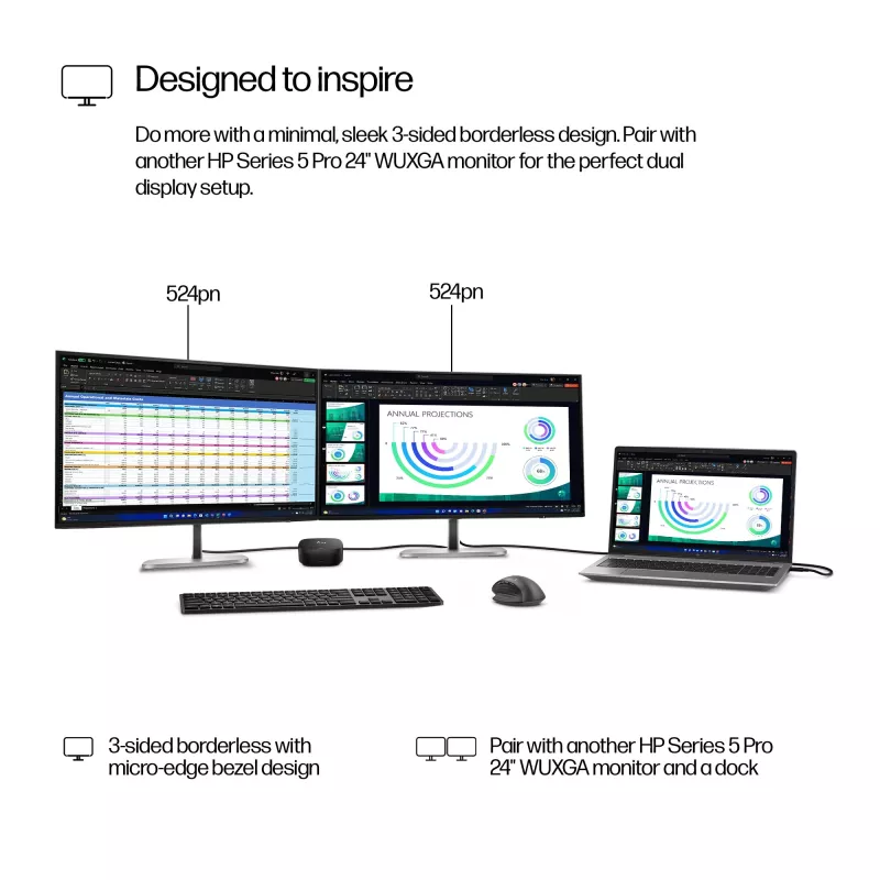 Monitor HP Series 5 Pro 24 cale WUXGA Wyświetlacz 1920 x 1200