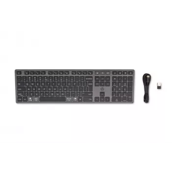 Bezprzewodowa klawiatura wielofunkcyjna HP 720 Multi-Device, ładowalna, pełnowymiarowa (100%), bezprzewodowa, USB + Bluetooth, mechaniczna, QWERTY, czarna