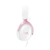 HyperX Cloud III - Zestaw słuchawkowy do gier (Biały/Różowy)