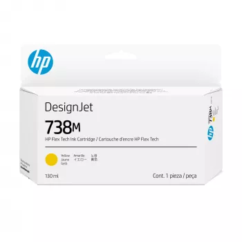 HP 738M 130-ml żółty DesignJet wkład atramentowy print head Thermal inkjet