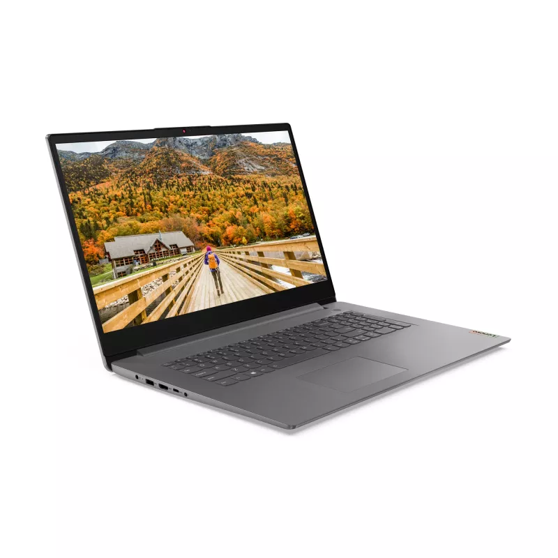 Lenovo IdeaPad 3 17ALC6 AMD Ryzen™ 7 5700U Laptop 43,9 cm (17,3 cala) Full HD 12 GB DDR4-SDRAM 512 GB SSD Wi-Fi 6 (802.11ax) Windows 11 Home Niemiecki Szary
