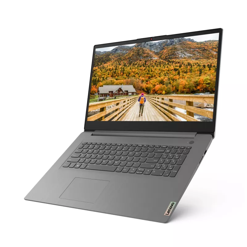 Lenovo IdeaPad 3 17ALC6 AMD Ryzen™ 7 5700U Laptop 43,9 cm (17,3 cala) Full HD 12 GB DDR4-SDRAM 512 GB SSD Wi-Fi 6 (802.11ax) Windows 11 Home Niemiecki Szary