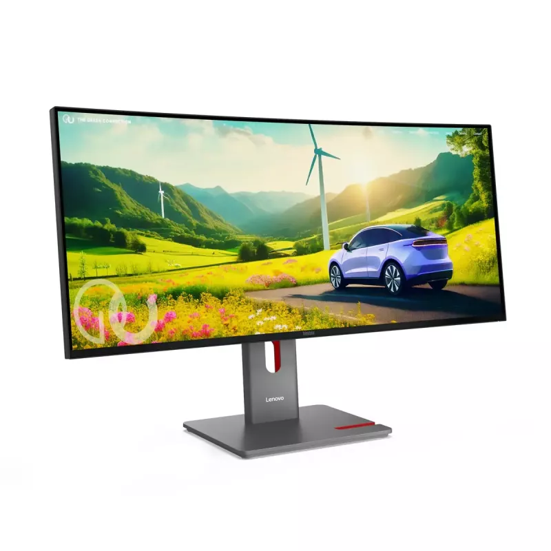 Monitor komputerowy Lenovo ThinkVision P34WD-40 34 cale (86,4 cm) zakrzywiony IPS 3440×1440 WQHD 6 ms USB-C, głośniki, VESA, czarny