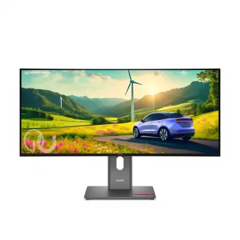 Monitor komputerowy Lenovo ThinkVision P34WD-40 34 cale (86,4 cm) zakrzywiony IPS 3440×1440 WQHD 6 ms USB-C, głośniki, VESA, czarny