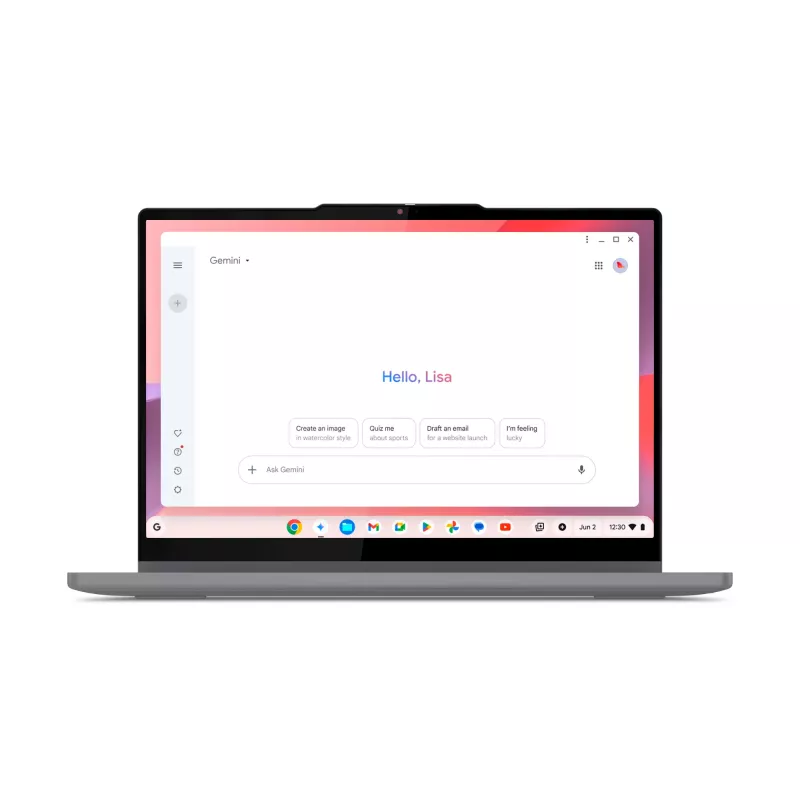 Lenovo Chrome 2in1 14IRU10 Intel Core 5 120U Chromebook 35.6 cm (14 inch) Dotykowy WUXGA 8 GB LPDDR5-SDRAM 128 GB UFS Wi-Fi 6E (802.11ax) ChromeOS Angielski Szary
