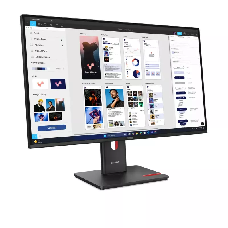 Monitor Lenovo ThinkVision T32UD-40 31.5 inch 4K Ultra HD LCD 3840 x 2160