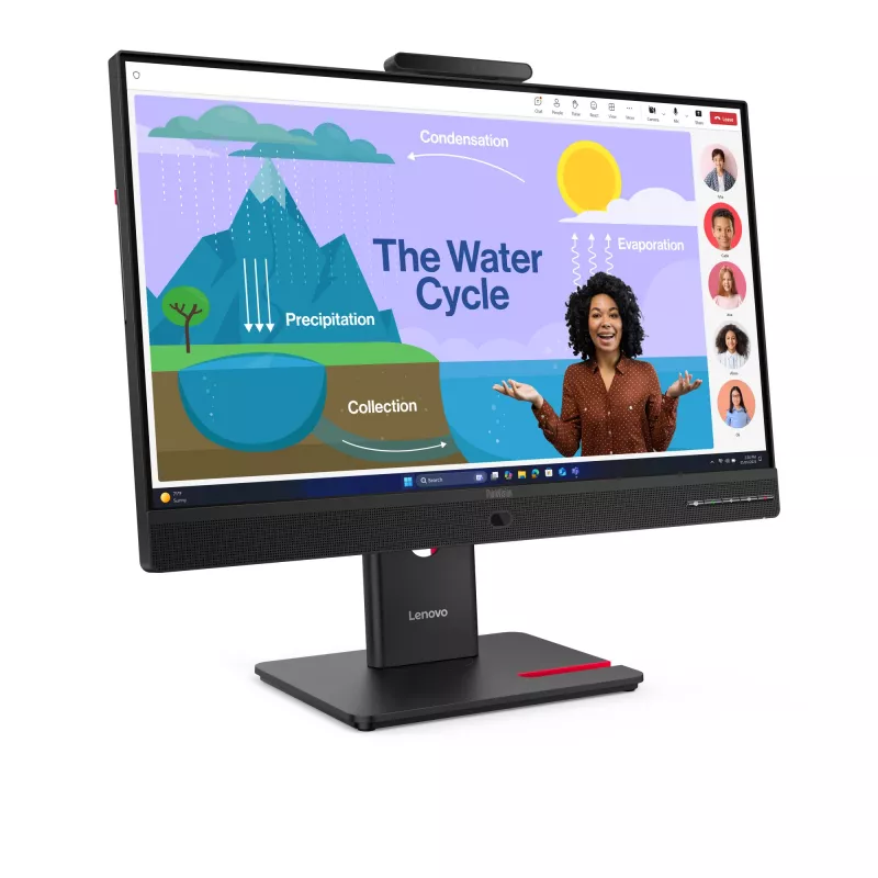 Monitor Lenovo ThinkVision T24D-4v, 60,5 cm (23,8 cala), 1920 x 1080 pikseli, Full HD, LED, 6 ms, czarny