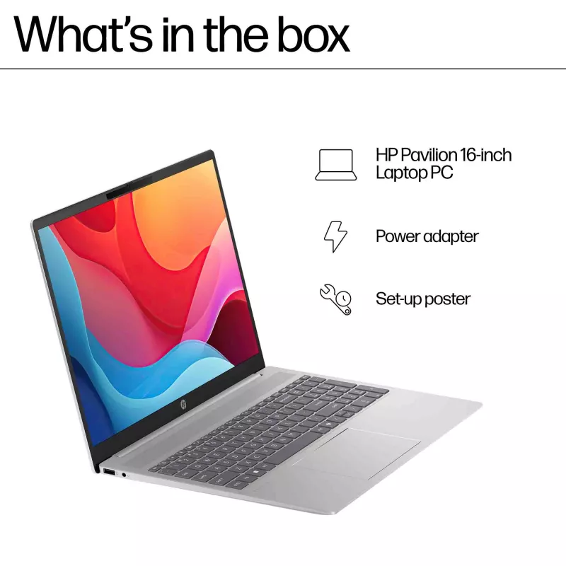 HP Pavilion 16-ag0009na AMD Ryzen™ 5 8540U Laptop 40.6 cm (16 cali) Ekran dotykowy 2K 8 GB LPDDR5-SDRAM Wi-Fi 6 (802.11ax) Windows 11 Home Niebieski (produkt odnowiony)