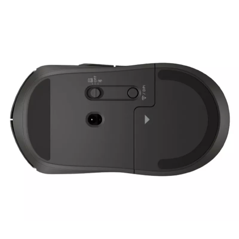 Mysz bezprzewodowa HP 405 Quiet — symetryczna, optyczna 1200 DPI, RF Bezprzewodowa + Bluetooth, 5 przycisków, zasilana bateriami, czarna