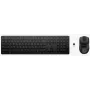 Zestaw klawiatury i myszy HP 495C — Pełnowymiarowa klawiatura bezprzewodowa, mysz wielourządzeniowa, USB/RF/Bluetooth, czarny