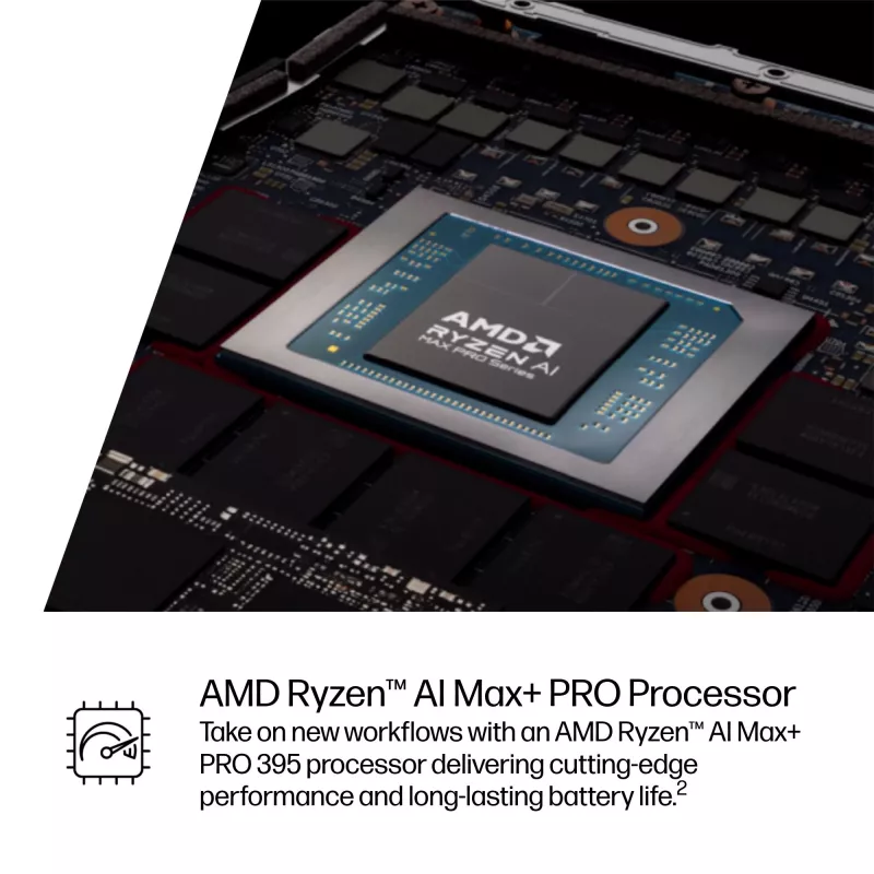HP ZBook Ultra G1a Copilot+ PC AMD Ryzen AI Max+ PRO 395 35.6 cm (14 cala) Dotykowy ekran 2.8K 64 GB LPDDR5x-SDRAM Wi-Fi 7 (802.11be) Windows 11 Pro AI Workstation, AI PC Srebrny