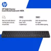 Klawiatura HP 495K dwutrybowa do wielu urządzeń, pełnowymiarowa (100%), bezprzewodowa, USB + Bluetooth, czarna
