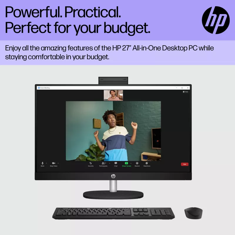 HP All-in-One 27-cr0048na Intel® Core™ i7 i7-1355U 68,6 cm (27 cali) 1920 x 1080 pikseli All-in-One PC 8 GB DDR4-SDRAM 1 TB SSD Windows 11 Home Wi-Fi 6 (802.11ax) Biały