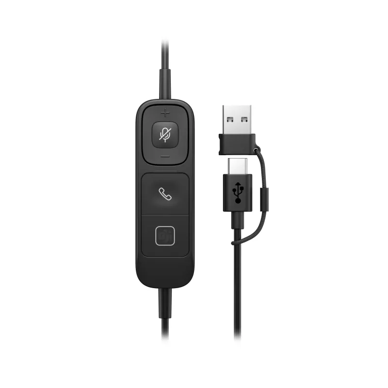 HP Poly Mission 415 Monaural USB Wired Headset (Bulk), 99 g, czarny