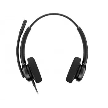 Przewodowy zestaw słuchawkowy stereo HP POLY Mission 425 Classic, połączenie USB, 126 g