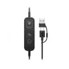 Zestaw słuchawkowy HP Poly Mission 615 monauralny przewodowy USB, 117,5 g, czarny