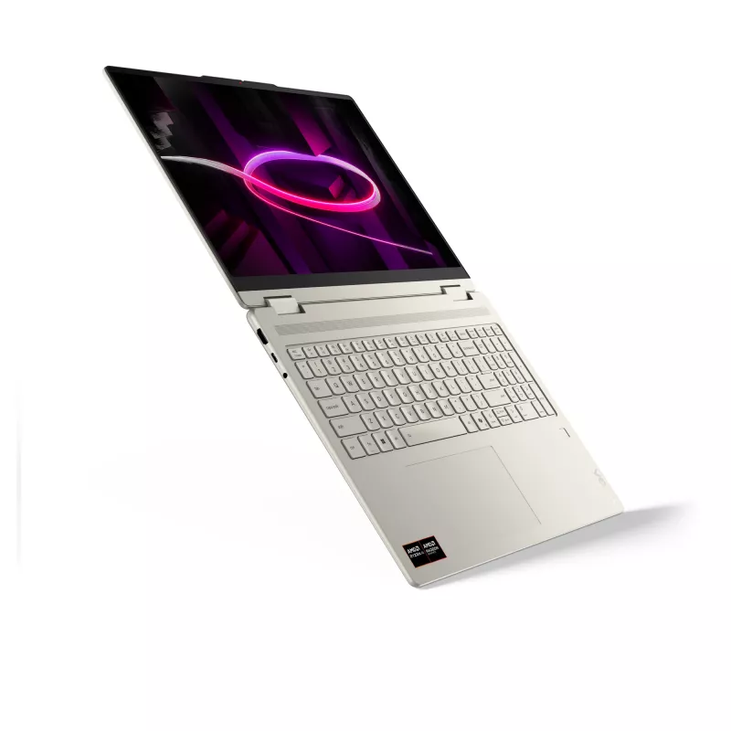 Lenovo Yoga 7 2-w-1 16AGP11 Copilot+ PC AMD Ryzen™ AI 7 445 Hybrydowy (2-w-1) 40,6 cm (16 cali) Ekran dotykowy WQXGA+ 32 GB LPDDR5x-SDRAM 1 TB SSD Wi-Fi 7 (802.11be) Windows 11 Home Niemiecki Seashell (kolor)